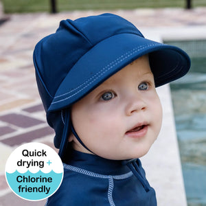 Kids Swim Legionnaire Hat - Marine - Bedhead