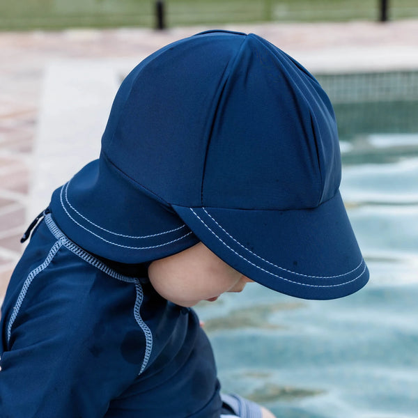 Kids Swim Legionnaire Hat - Marine - Bedhead