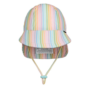 Kids Swim Legionnaire Beach Hat - Rainbow Stripe - Bedhead