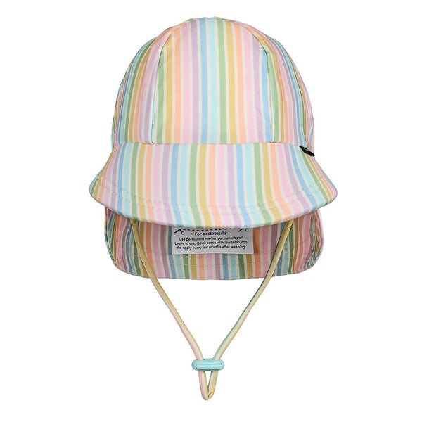 Kids Swim Legionnaire Beach Hat - Rainbow Stripe - Bedhead