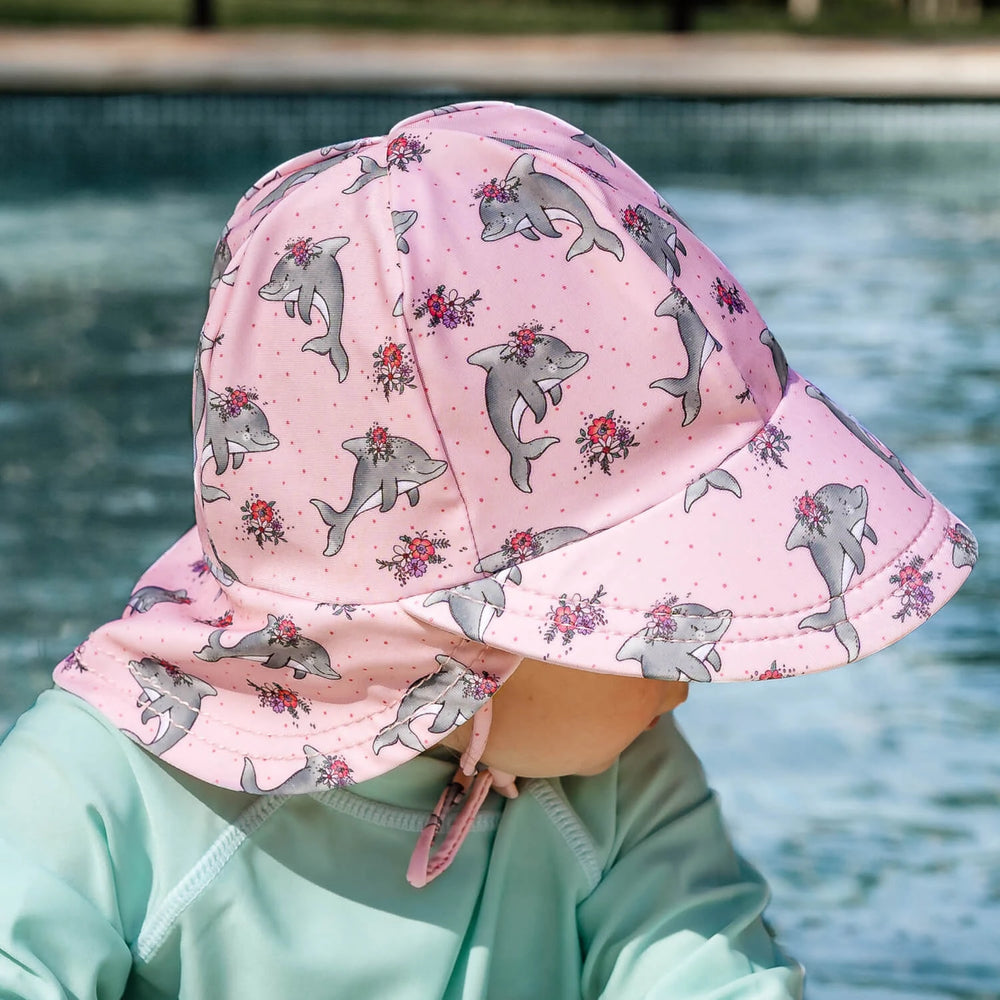 Kids Swim Legionnaire Hat - Dolphin - Bedhead