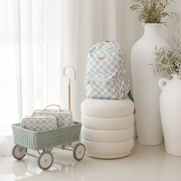 Sage Check Backpack - Fox & Fallow