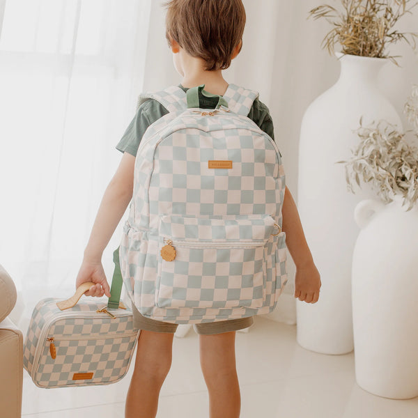 Sage Check Backpack - Fox & Fallow