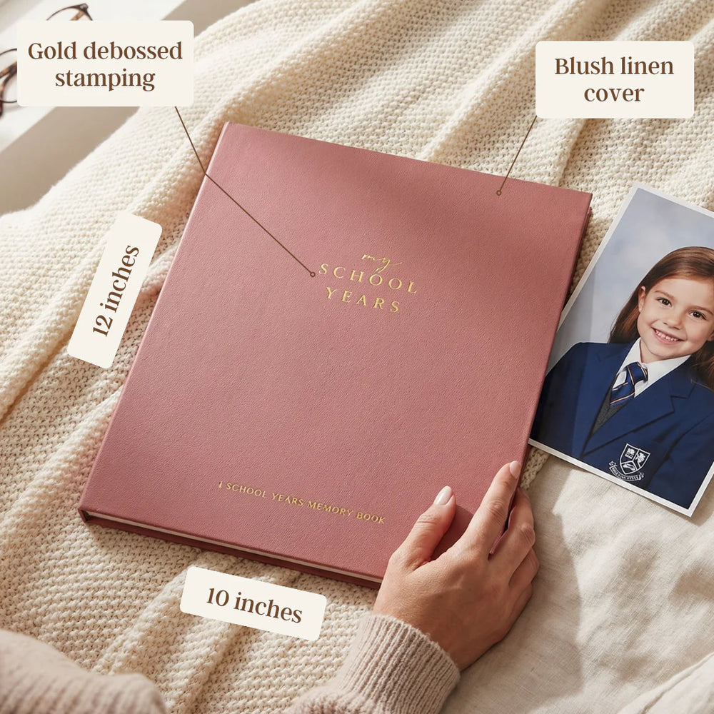 Evergreen - School Memory Book (Blush) - Peachly