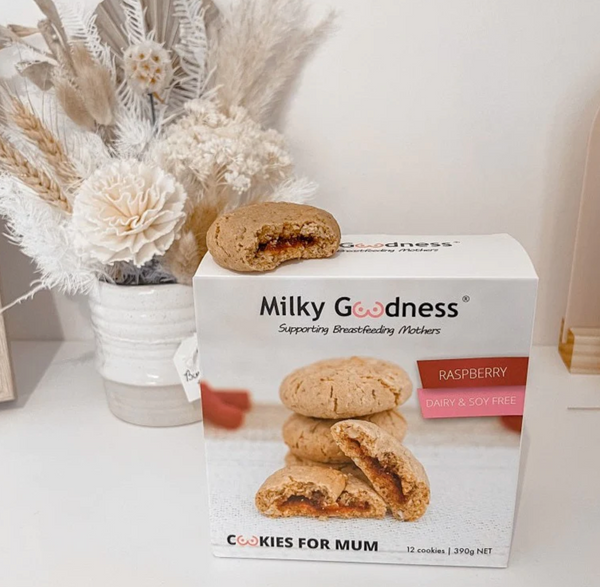 Raspberry Lactation Cookies - Milky Goodness