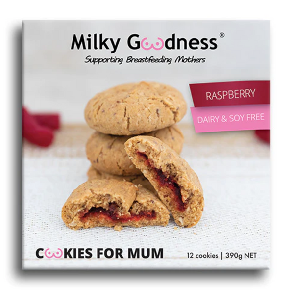 Raspberry Lactation Cookies - Milky Goodness