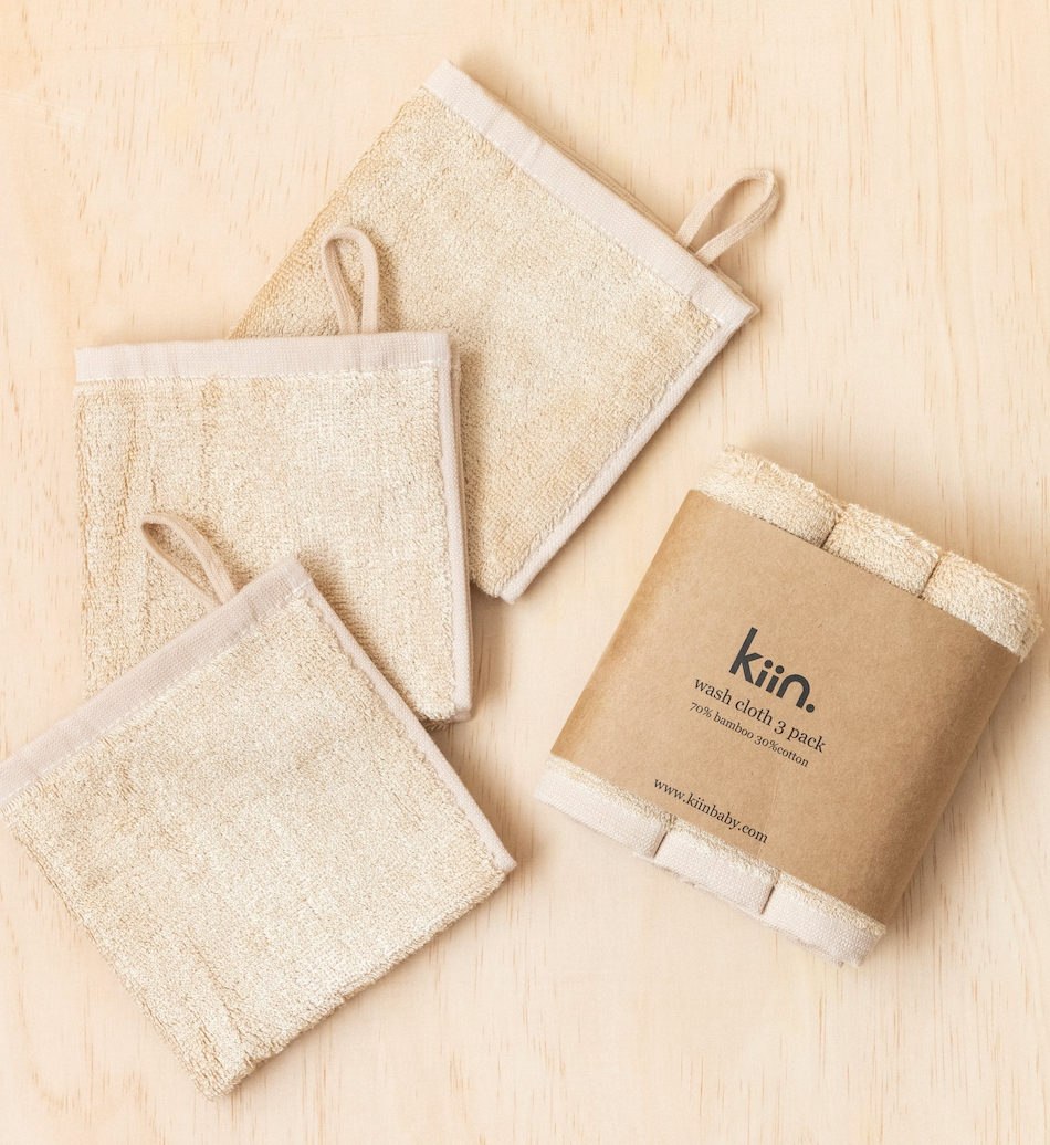 Wash Cloth 3 Pack - Oat - Kiin