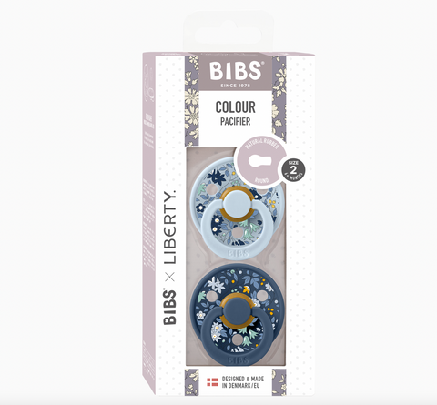 BIBS X LIBERTY Colour Dummies - Baby Blue / Blue Steel - BIBS Denmark
