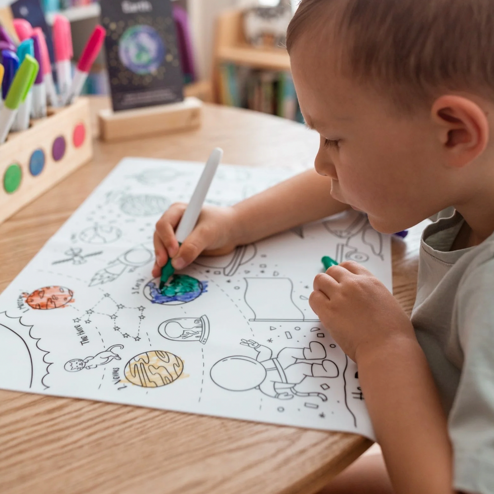 Outer Space Classic Colouring & Doodle Mat - Hey Doodle