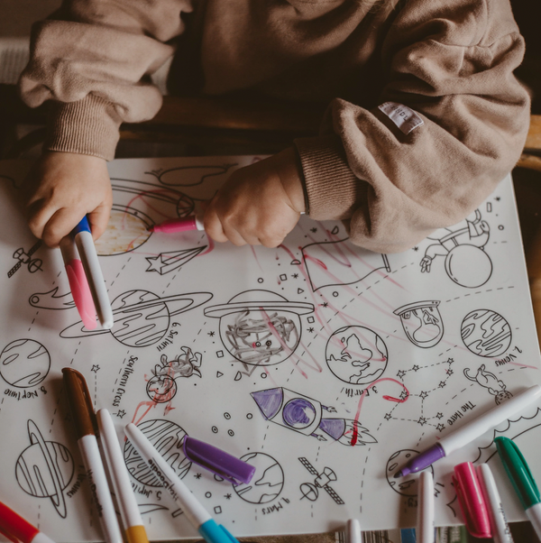 Outer Space Classic Colouring & Doodle Mat - Hey Doodle