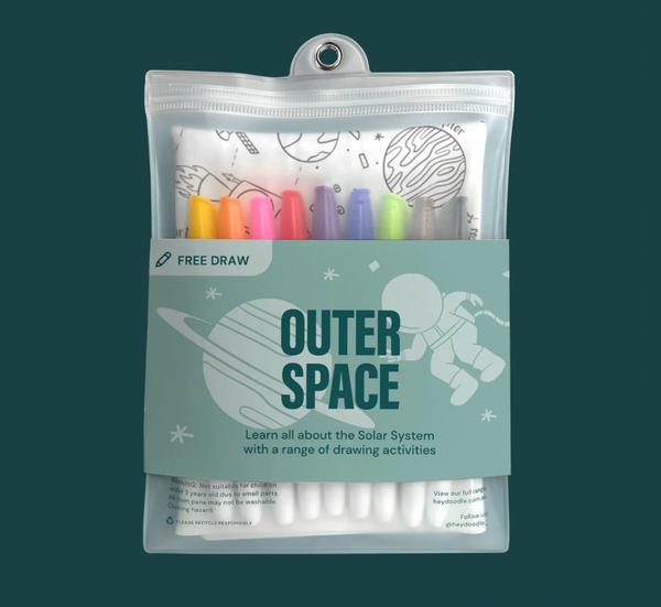 Outer Space Classic Colouring & Doodle Mat - Hey Doodle