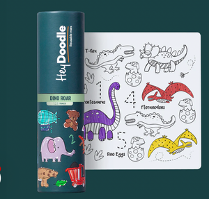 DinoRoar Mini Colouring & Doodle Mat - Hey Doodle
