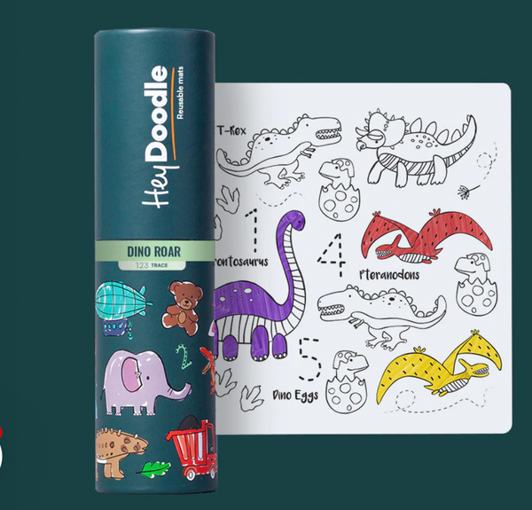 DinoRoar Mini Colouring & Doodle Mat - Hey Doodle