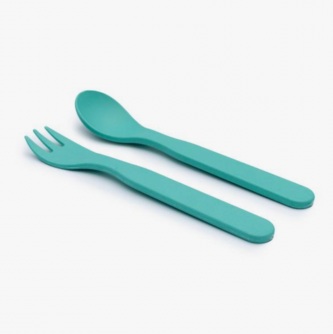Plant-Based Cutlery Set - Green - Bobo & Boo