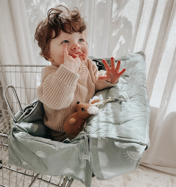 Double Trolley Liner - Sage Sunshine - Bambella Designs