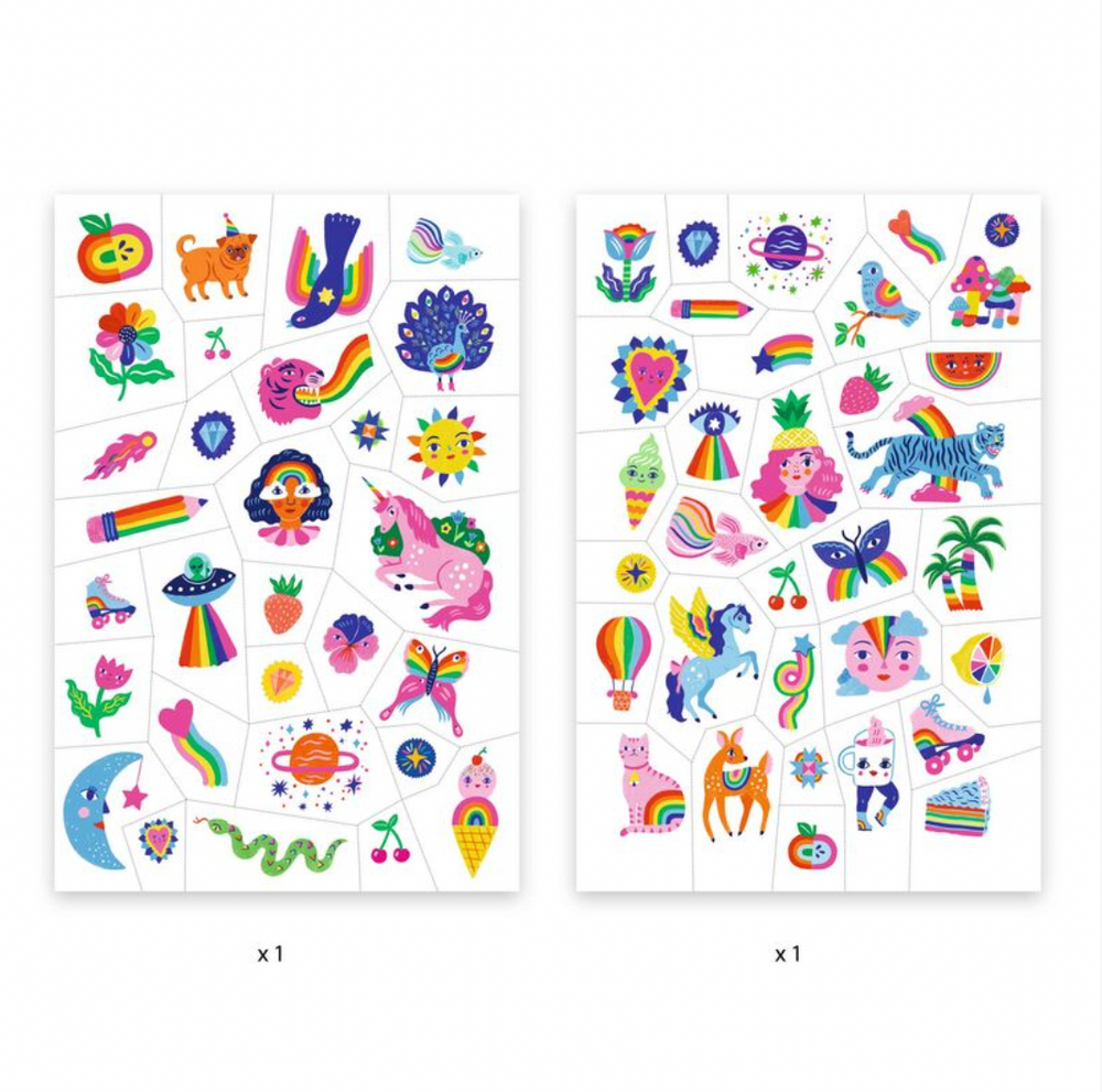 Rainbow Tattoos - Djeco