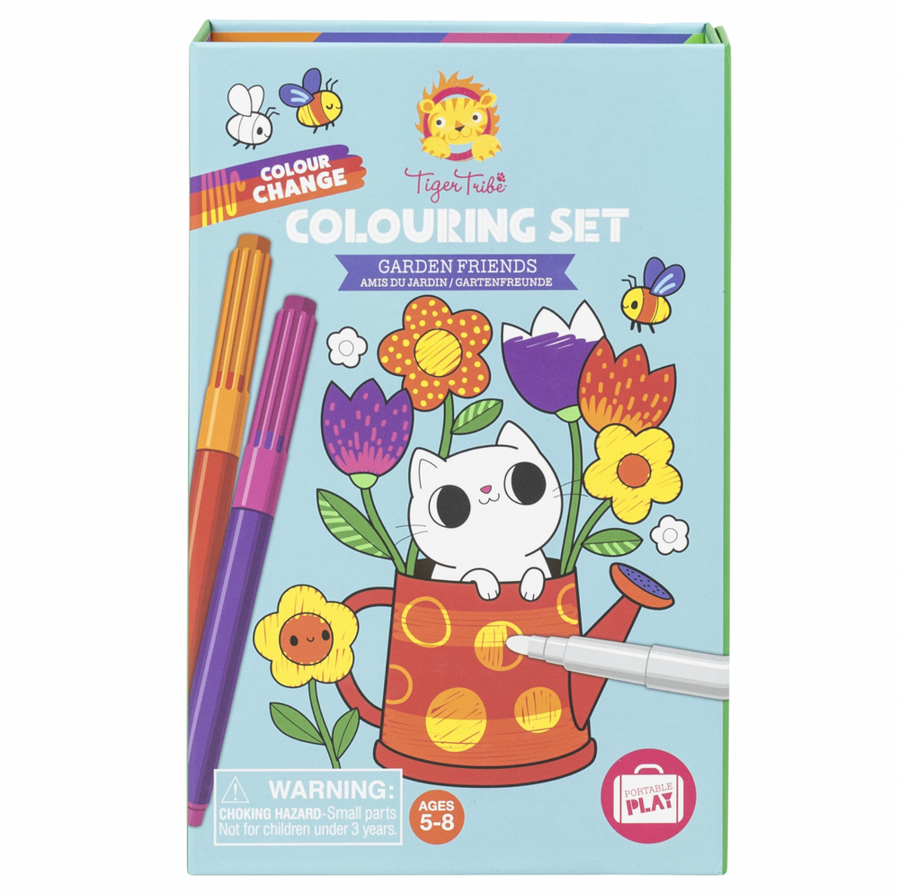 *Colour Change Colouring Set - Garden Friends - Tiger Tribe