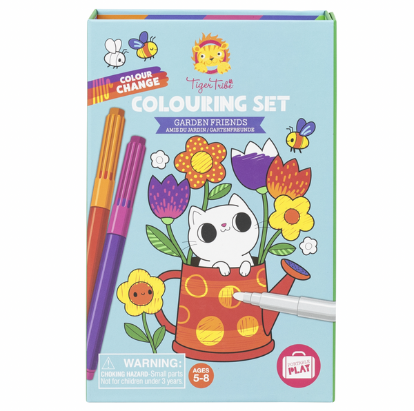 *Colour Change Colouring Set - Garden Friends - Tiger Tribe