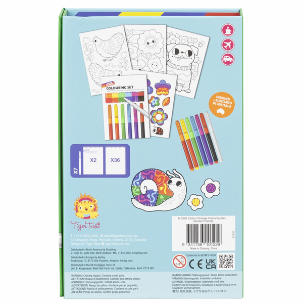 *Colour Change Colouring Set - Garden Friends - Tiger Tribe