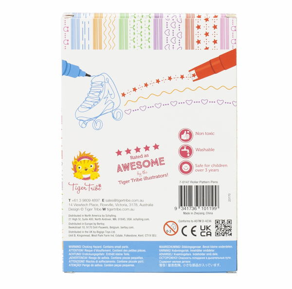 Roller Pattern Pens - Tiger Tribe