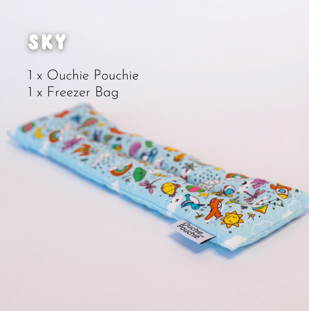 Large Ouchie Pouchie - Sky - Mama Fox