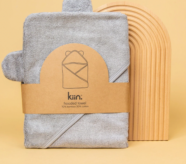 Hooded Towel - Dusky Blue - Kiin