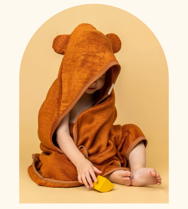 Hooded Towel - Dusky Blue - Kiin