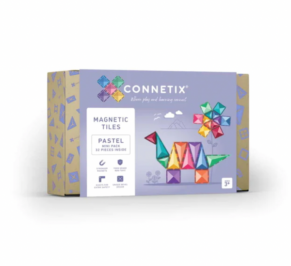 Pastel Mini Pack 32pc - Connetix Tiles
