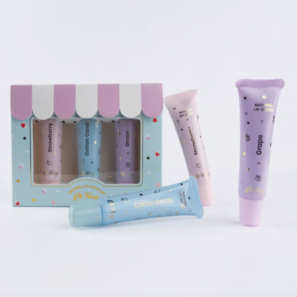 Natural Lip Gloss Set - Oh Flossy