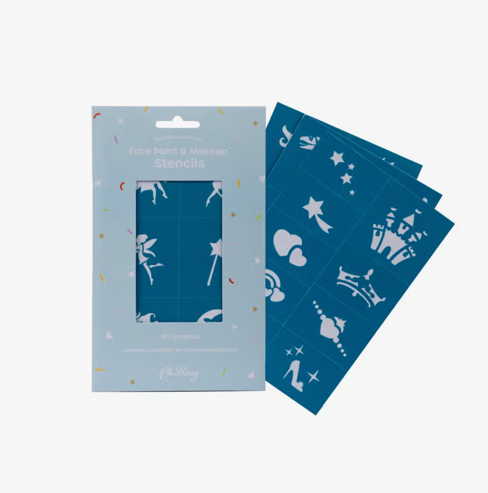 Reusable Adhesive Face Paint & Makeup Stencils