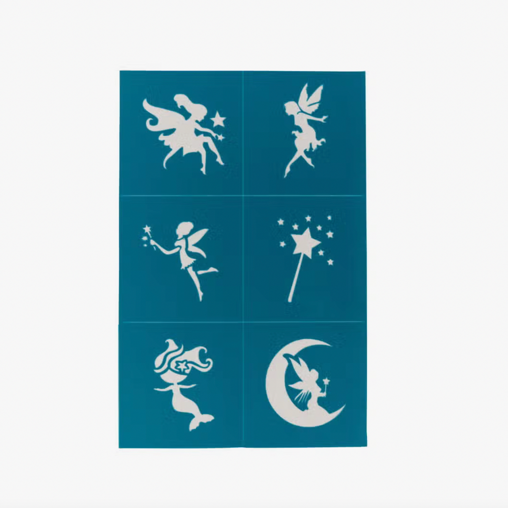 Reusable Adhesive Face Paint & Makeup Stencils