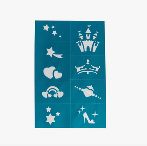 Reusable Adhesive Face Paint & Makeup Stencils