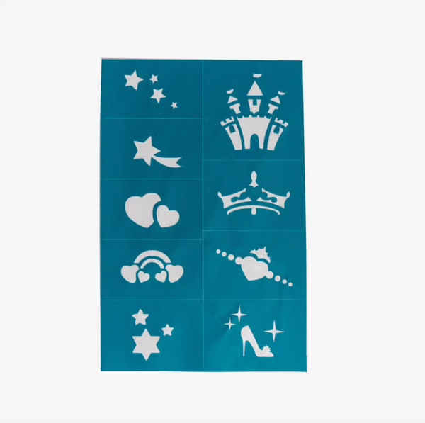 Reusable Adhesive Face Paint & Makeup Stencils