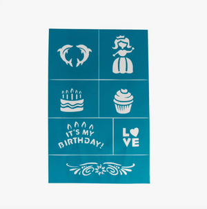 Reusable Adhesive Face Paint & Makeup Stencils