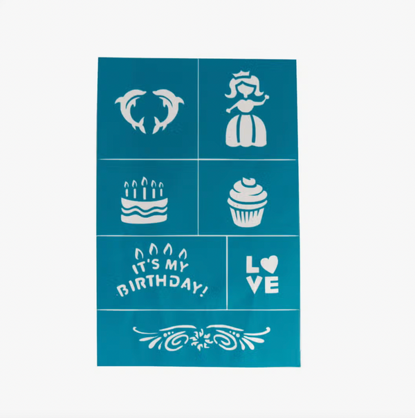 Reusable Adhesive Face Paint & Makeup Stencils