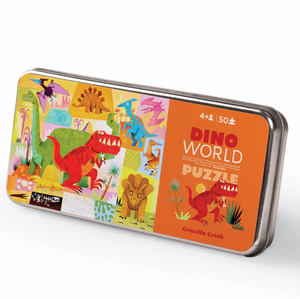 50 pc Tin Puzzle - Dino World - Crocodile Creek