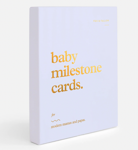 Baby Milestone Cards Powder Blue - Fox & Fallow