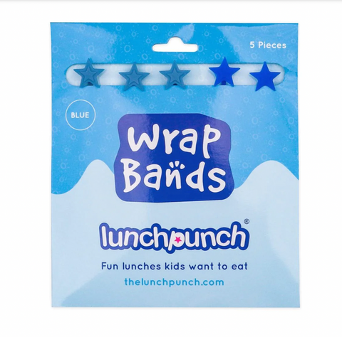 Silicone Wrap Bands - Blue - Lunch Punch