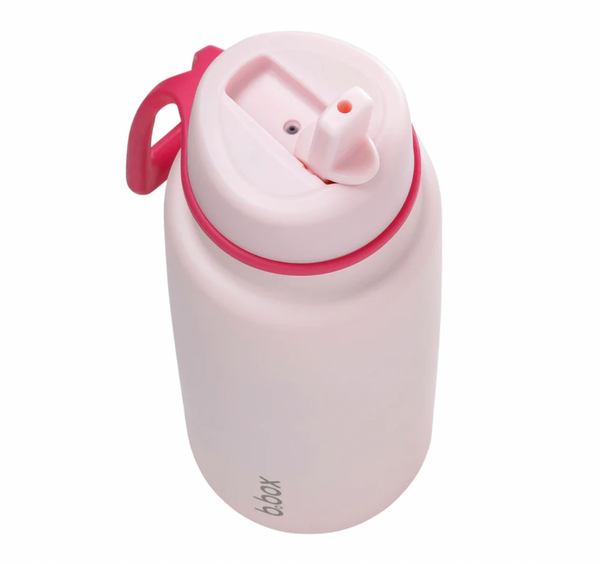 Insulated Flip Top 1 Litre Bottle - pink paradise - B Box