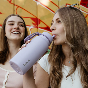 Insulated Flip Top 1 Litre Bottle - lilac love - B Box