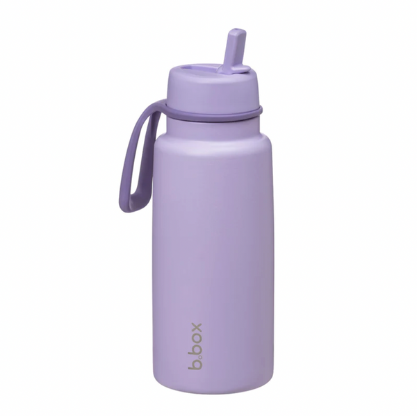 Insulated Flip Top 1 Litre Bottle - lilac love - B Box