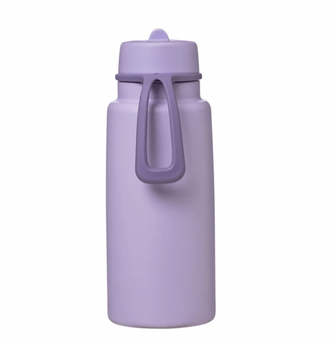 Insulated Flip Top 1 Litre Bottle - lilac love - B Box