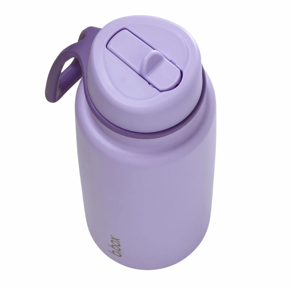 Insulated Flip Top 1 Litre Bottle - lilac love - B Box