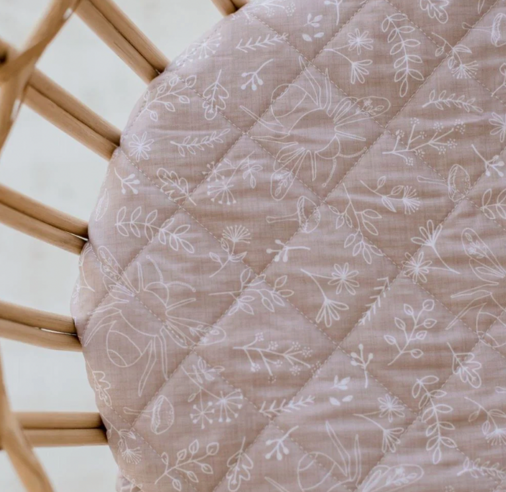 Waterproof Bassinet Sheet - Bee Kind - Bambella Designs