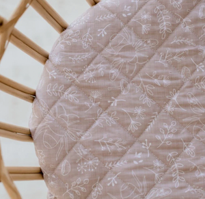 Waterproof Bassinet Sheet - Bee Kind - Bambella Designs