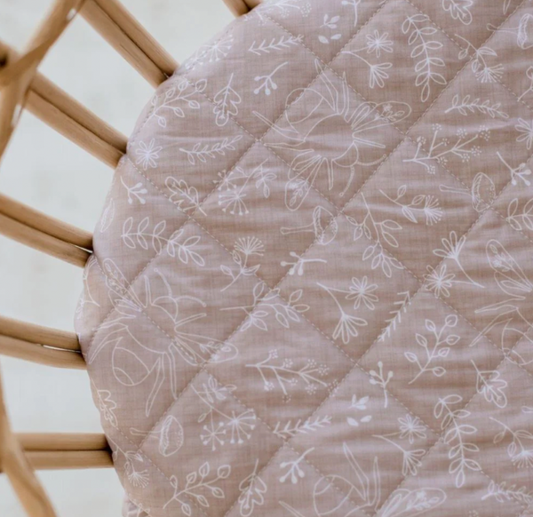 Waterproof Bassinet Sheet - Bee Kind - Bambella Designs
