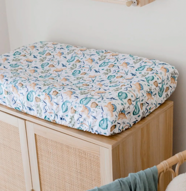 Waterproof Bassinet Sheet - Wild Dinosaurs - Bambella Designs
