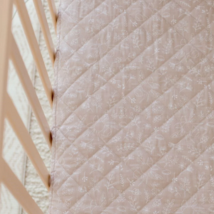 Waterproof Cot Sheet & Mattress Protector - Bee Kind - Bambella Designs