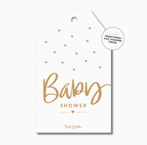 Baby Shower Gift Tag - Classic - Just Smitten
