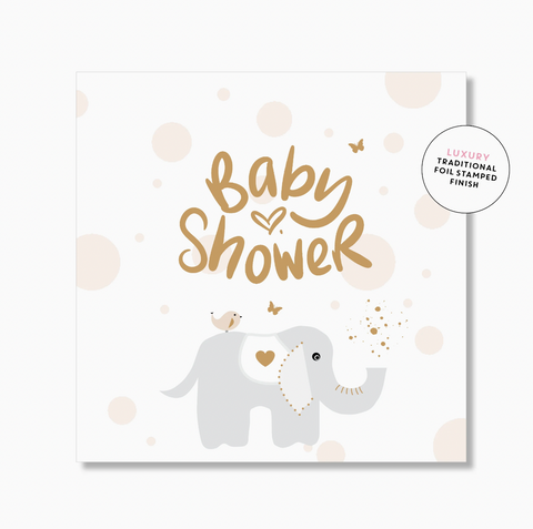 Baby Shower - Elephant - Mini Card - Just Smitten